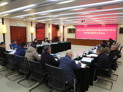 公司召開江埡和皂市水庫現代化運行管理矩陣建設領導小組會議